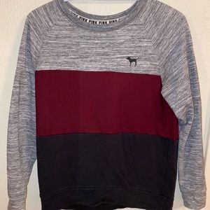 Tricolor Pink Comfy Sweater